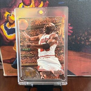 Michael Jordan Fleer Metal 95-96 Basketball Card  #13